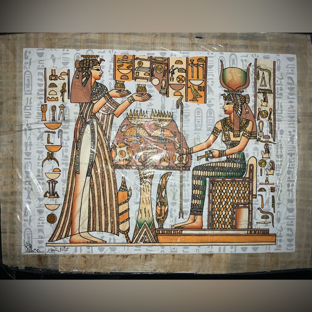 Authentic Papyrus Egyptian Handmade Painting